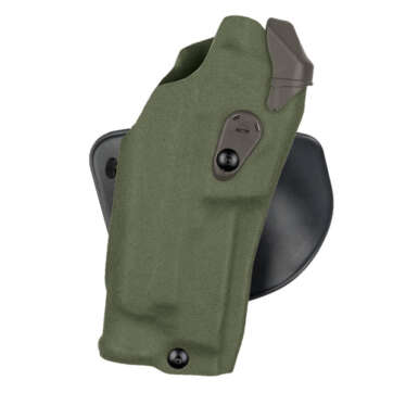 Kabura Safariland 6378RDS Ranger Green do pistoletu Glock 19, 19MOS, 45, 45MOS z zamontowanym oświetleniem.