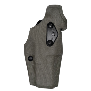 Kabura Safariland 6354DO-83 do Glock 17 z zamontowanym celownikiem.