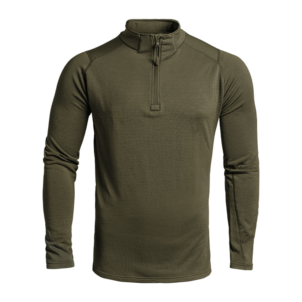 Zipped sweat thermo pefromer -10 -20 stopni olive green Bluza termoaktywna A10 Equipment Thermo Performer Zip Tan