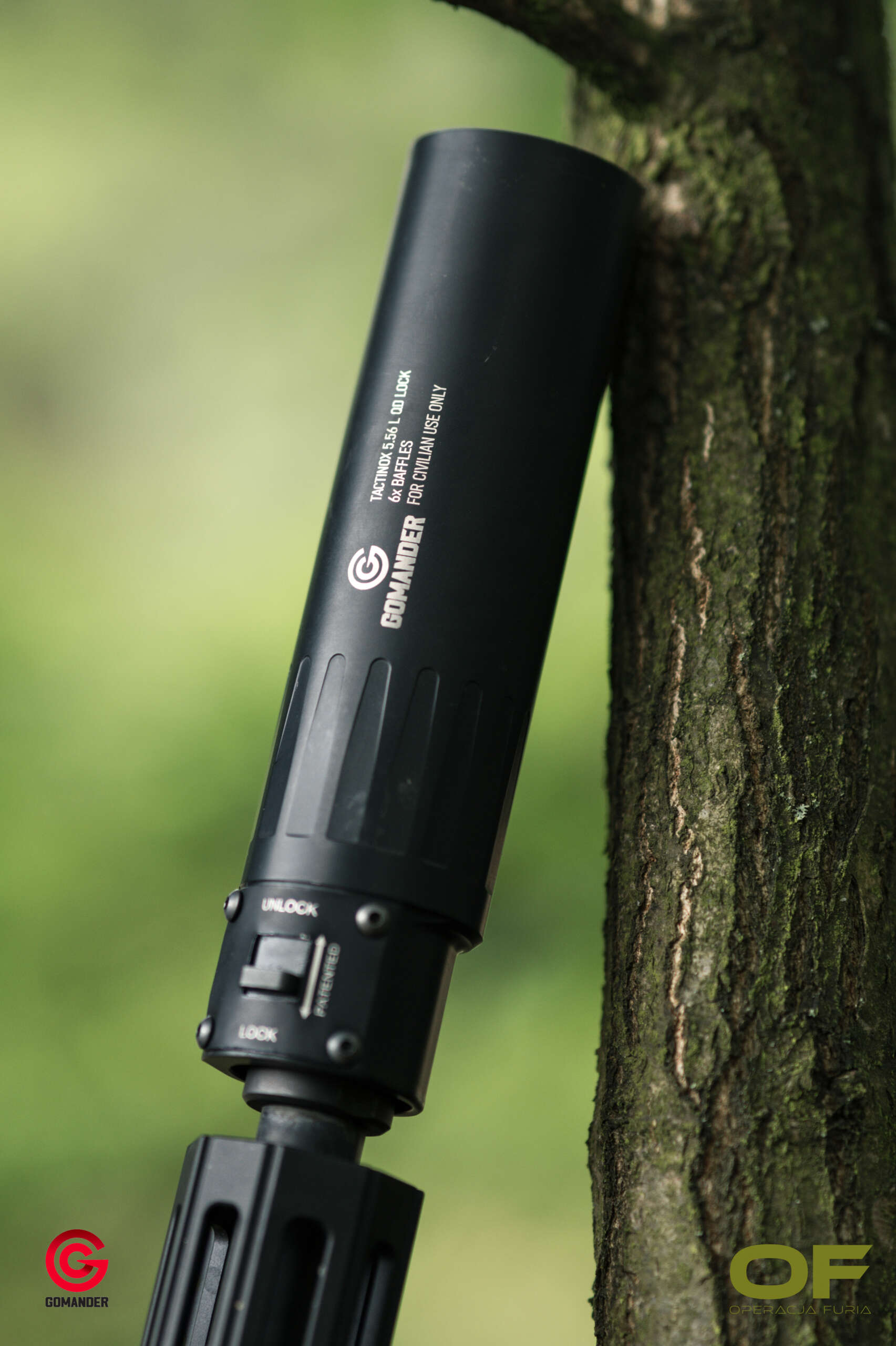 Tłumik do broni Gomander Tactinox L 5,56 mm QD-Lock M26x1,5